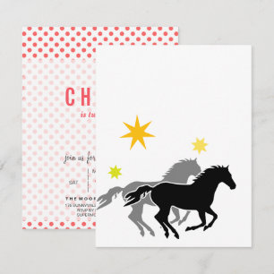 Invitations pour l'anniversaire du cheval