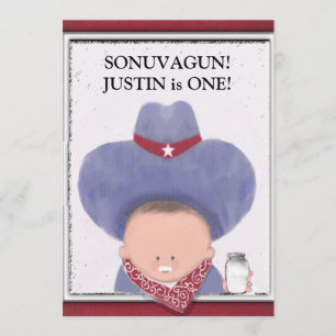 Invitations pour le 1er anniversaire du garçon