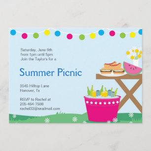Invitations pour le barbecue Jardin du printemps