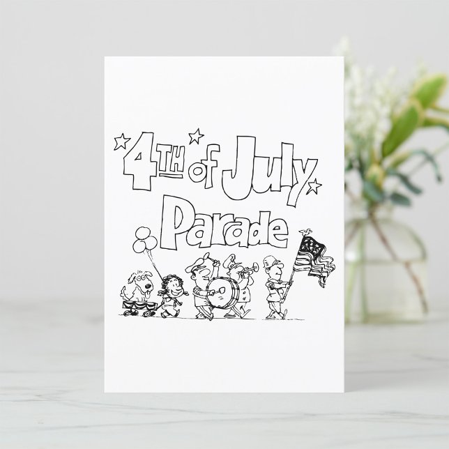 Invitations pour le défilé du 4 juillet (Créateur téléchargé)