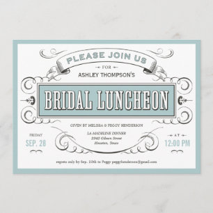 Invitations pour le déjeuner nuptial