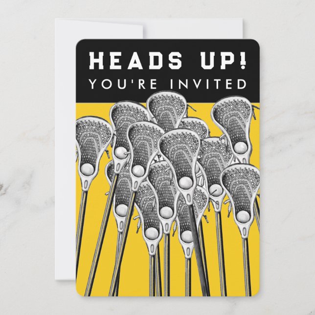 Invitations pour l'événement de l'équipe de crosse (Devant)