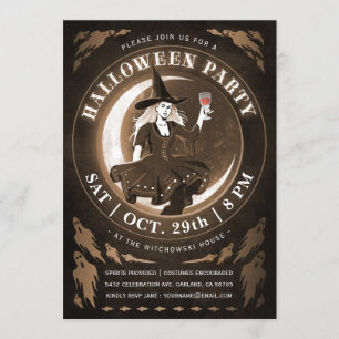 Invitations pour l'Halloween de Witch & Moon  Ambr