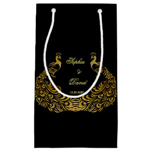 Invitations pour mariages   Sac Black Faveur Peaco