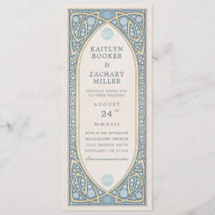 Invitations pour mariages Vintage Nouveau