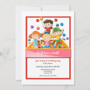 Invitations pour Piscine à Boules