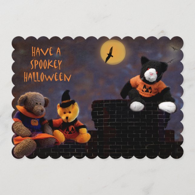 Invitations pour une fête d'Halloween (Devant)