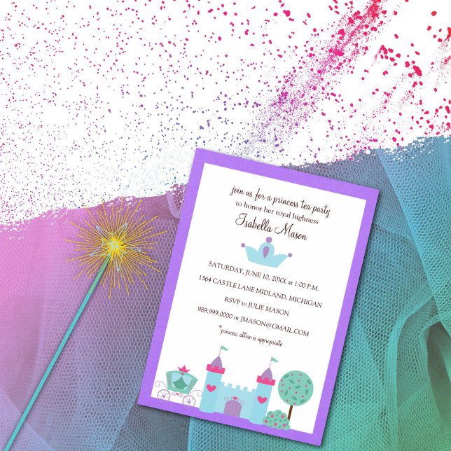 Invitations Princess Tea Party (Créateur téléchargé)