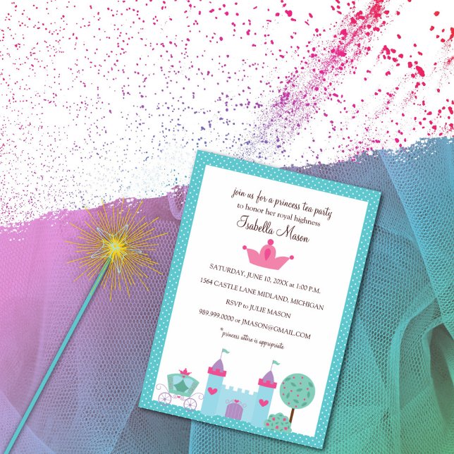 Invitations Princess Tea Party (Créateur téléchargé)