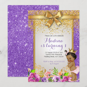 Invitations Princesse 1er anniversaire