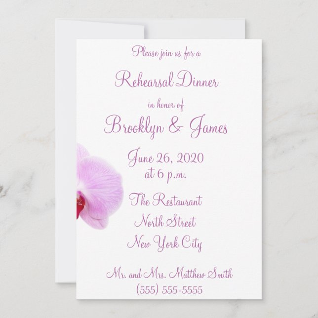 Invitations radiantes à la répétition des Mariages (Devant)