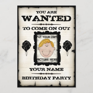 Invitations Recherchées de fête d'anniversaire