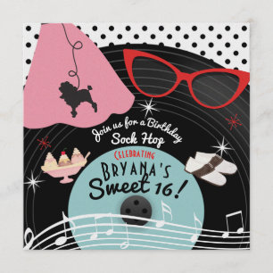 invitations record de partie de thème des années