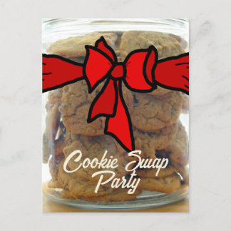 Invitations Red Bow Cookie Swap Party