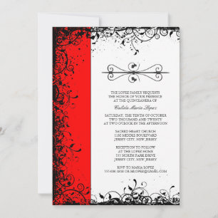 Invitations Red Quinceanera