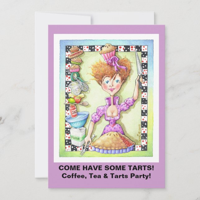 INVITATIONS - REINE DES TARTELETTES (Devant)