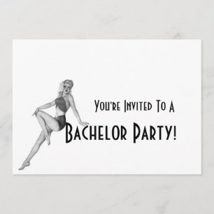 Invitations Retro Bachelor Party