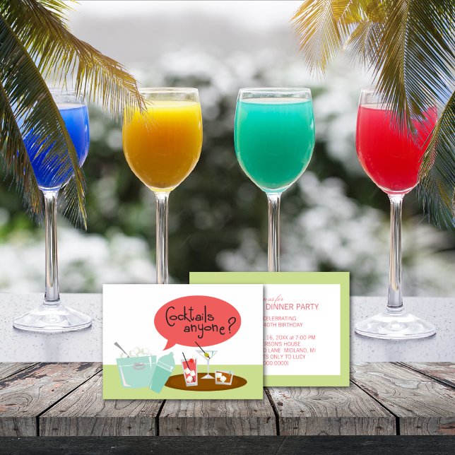 Invitations Retro Cocktail Party (Créateur téléchargé)