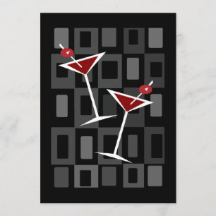 Invitations Retro Martini Cocktail Party
