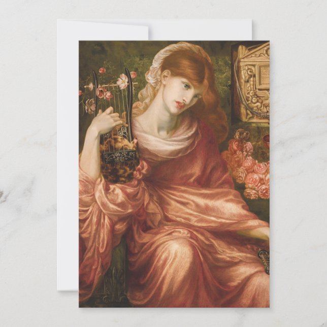 Invitations romaines de joueur d'harpe de Rossetti (Devant)