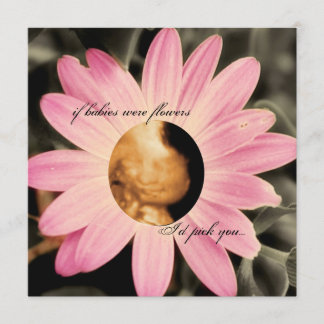 Invitations roses de baby shower de sonogramme de