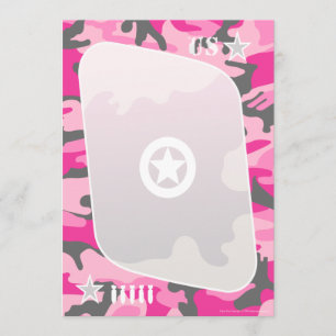 Invitations roses de Camo