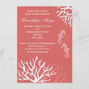 Invitations roses de Fête de la mariée