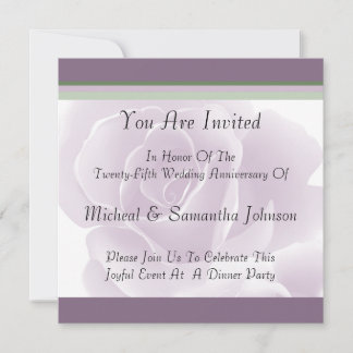 Invitations Roses fraîches à l'anniversaire de la