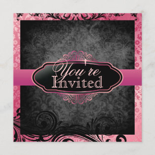 Invitations roses vintages succulentes