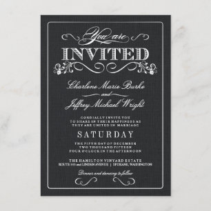 Invitations rustiques de mariage de toile de jute