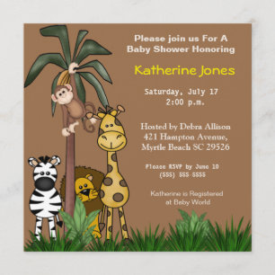 Invitations Safari Jungle