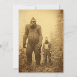 Invitations Sasquatch/Pied Big Foot, Cryptides, Dr