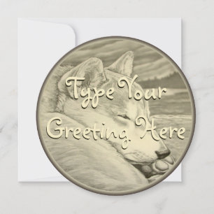 Invitations Shiba Inu Cartes Shiba Inu personnalis