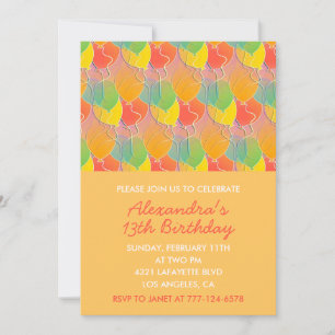 Invitations simples pour 13e anniversaire Ballons 