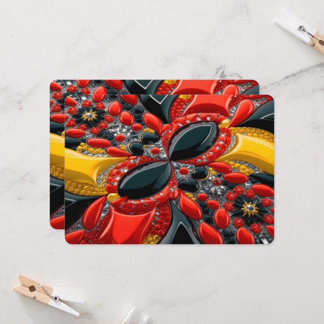 Invitations spéciales avec Allemagne Design (Devant/Arrière en situation)