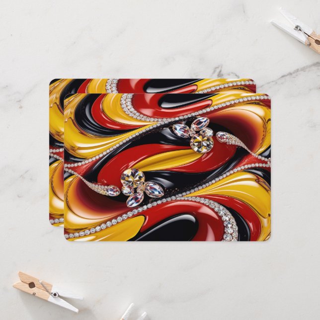 Invitations spéciales avec Belgian Design (Devant/Arrière en situation)