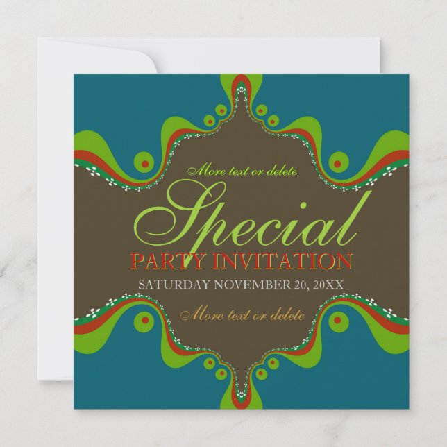 Invitations spéciales de Déesse orientale (Devant)