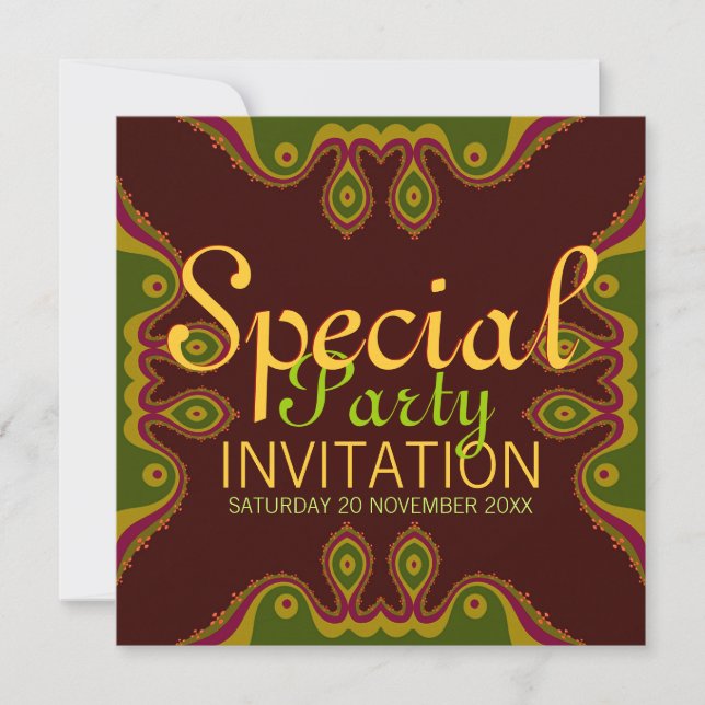 Invitations spéciales de la déesse du désert (Devant)