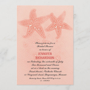 INVITATIONS SUR LA DOUCHE PINK BEACH