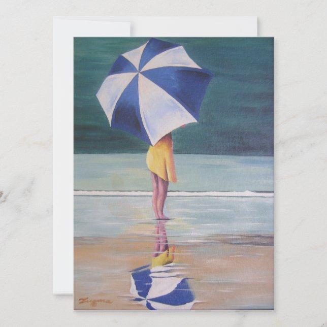 Invitations sur la scène de plage (Devant)