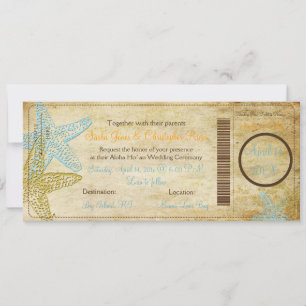 INVITATIONS SUR LE PASSAGE D'EMBARQUEMENT VINTAGE