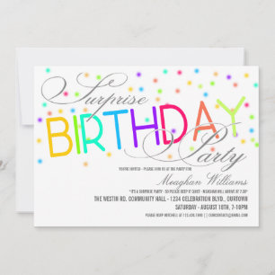 Invitations Surprise Anniversaire