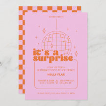 Invitations Surprise Disco Party