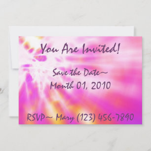 Invitations teintes par cravate rose spéciale