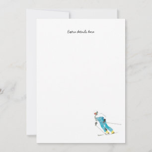 Invitations thématiques Ski & Snowboard
