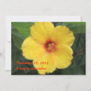 Invitations tropicales hawaïennes de ketmie