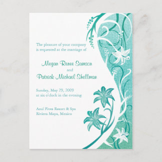 Invitations tropicales mégan