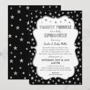 Invitations Twinkle Baby Sprinkl, genre neutre