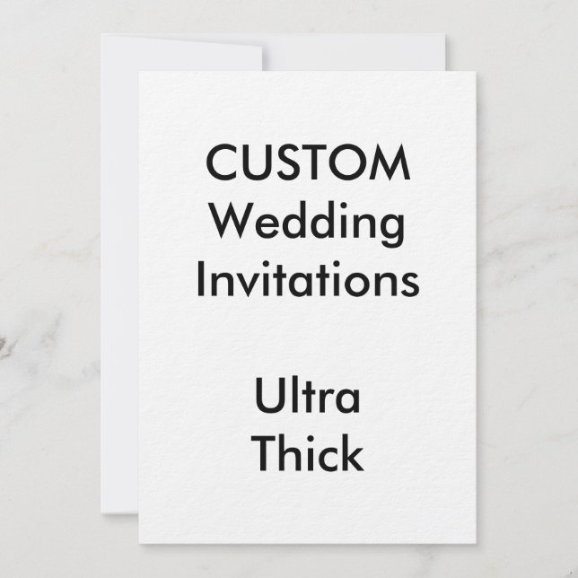 Invitations ULTRA ÉPAISSE de mariage personnalisée (Devant)