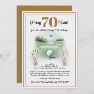 Invitations uniques 70e anniversaire - Thème de go